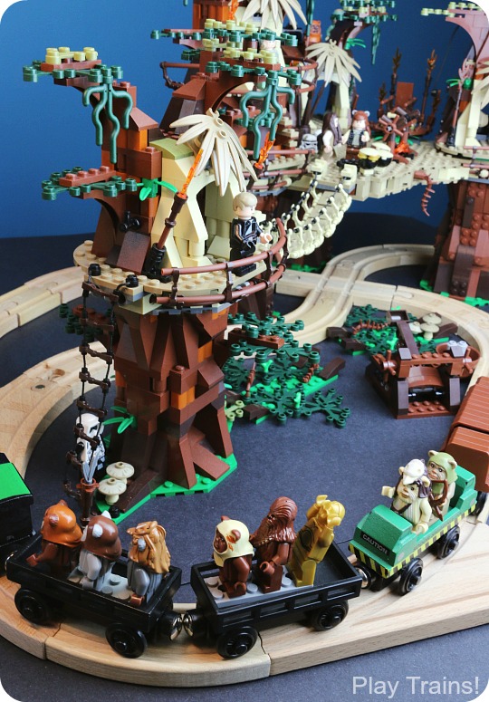 LEGO Ewok Village Wooden Train Layout from Play Trains!