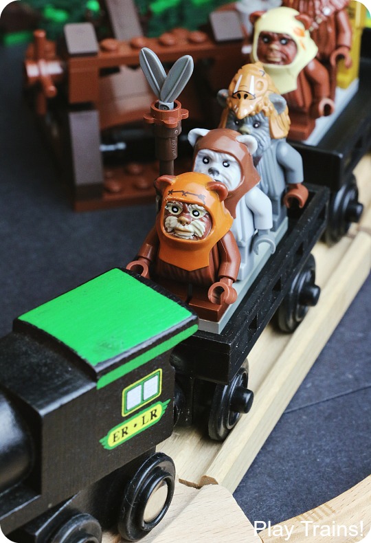 LEGO Ewok Village Wooden Train Layout from Play Trains!