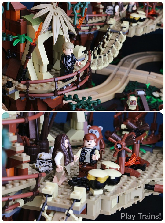 LEGO Ewok Village Wooden Train Layout from Play Trains!