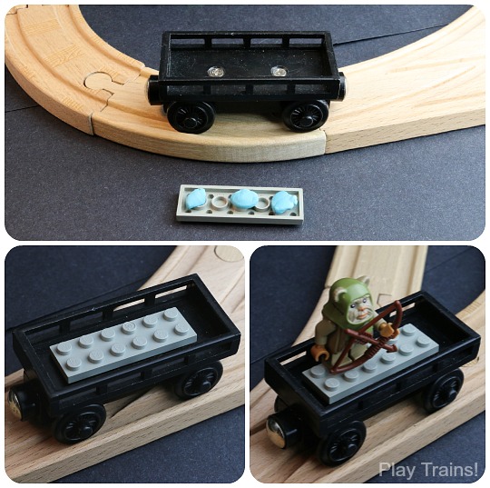 Simple tricks for Lego minifigures to ride wooden trains without falling off -- from Play Trains!