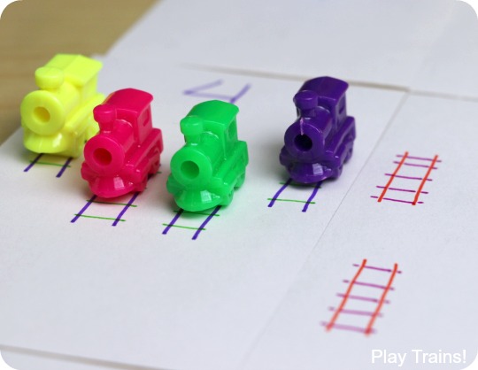 Train Track Counting Activity and Busy Bag from Play Trains!