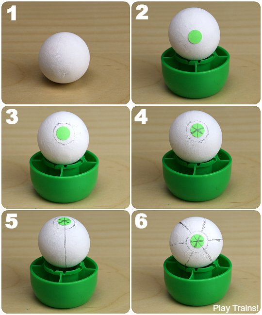 how to draw a beach ball step by step