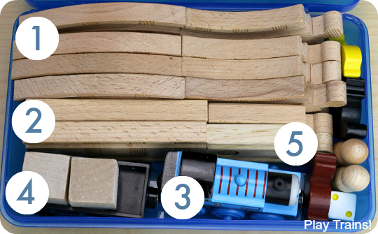 Pencil Box Wooden Train Set: a portable, travel-friendly way to bring wooden trains on adventures from Play Trains!