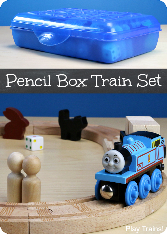 Pencil Box Portable Train Set