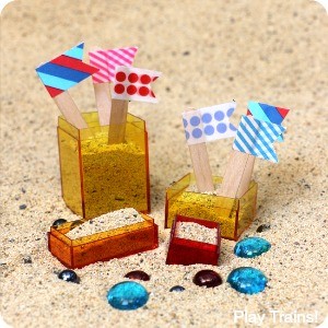 Travel-Friendly Mini Sand Castle Kit from Play Trains!