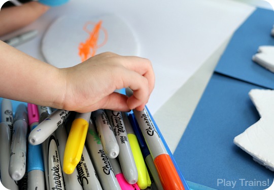 Toy Surfboard Summer Craft for Kids from Play Trains!