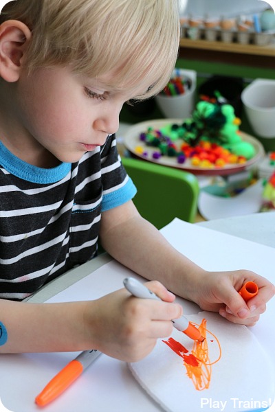 Toy Surfboard Summer Craft for Kids from Play Trains!