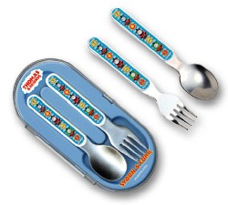 Back to School: Train Backpacks, Lunch Boxes, and More: Pecoware Thomas the Train Fork and Spoon Set