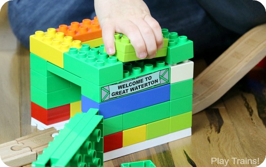 Building with Dreamup Toys Wooden Railway Block Platforms