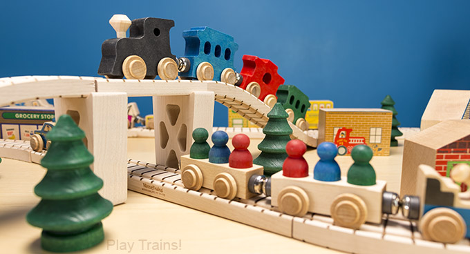 best wooden train sets for toddlers