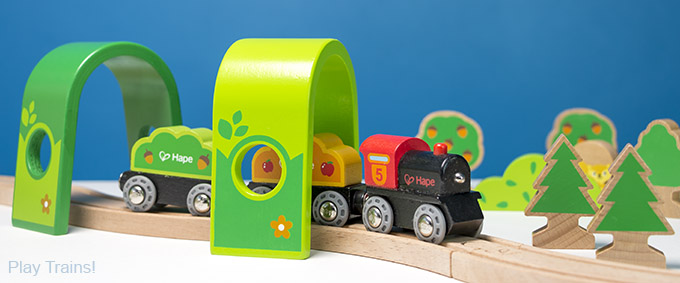 hape wooden railway