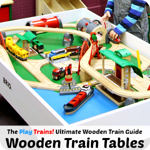 train table with permanent tracks