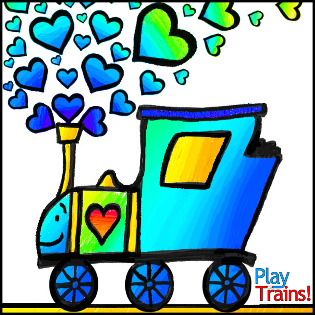 Free Printable Train Valentines