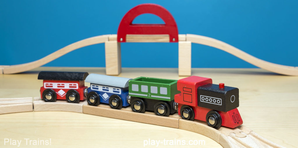 wooden trainsets