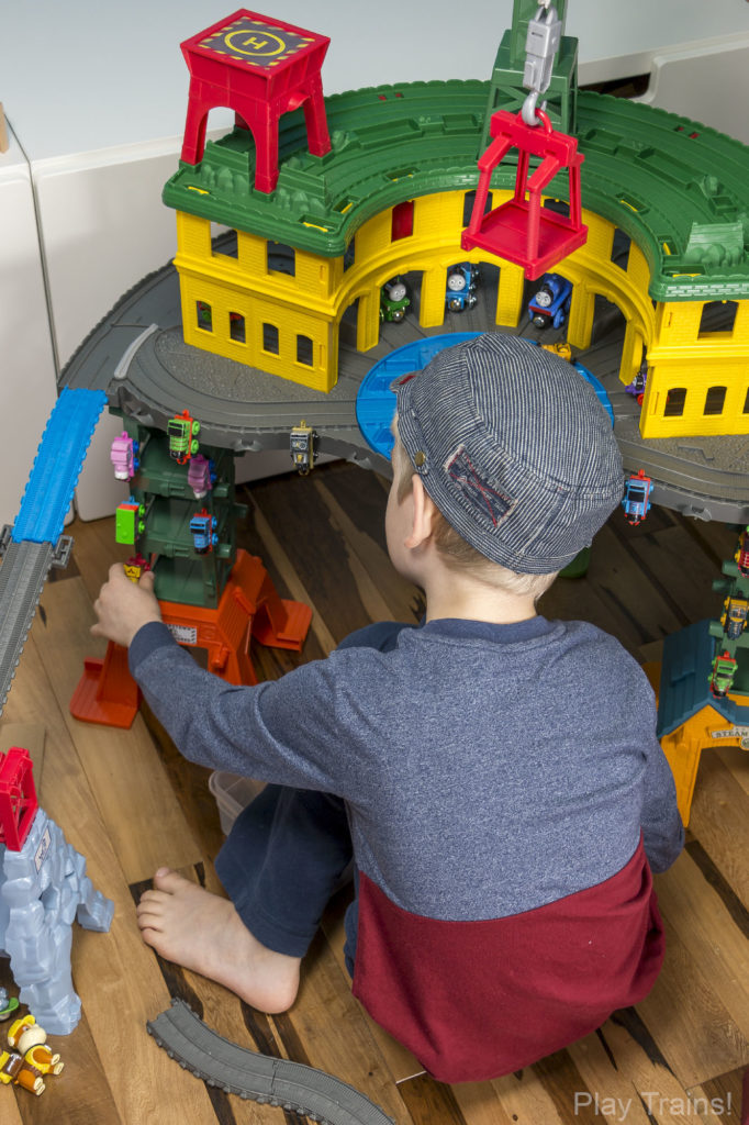 Thomas & Friends Super Station -- The Play Trains! Guide to Wooden Train Sets: expert advice on the best wooden train set to buy for your little engineer.