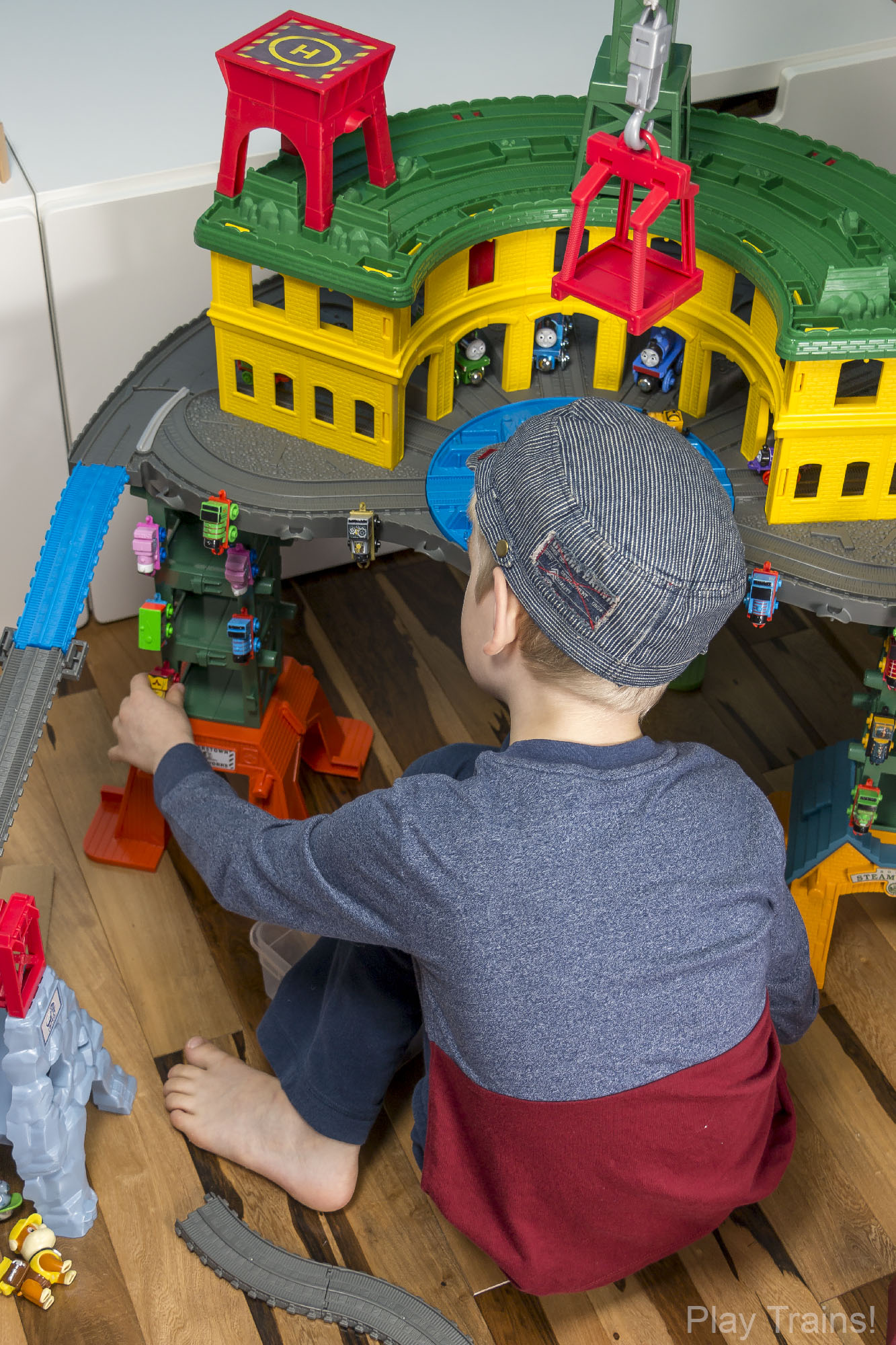 real wood toys train table