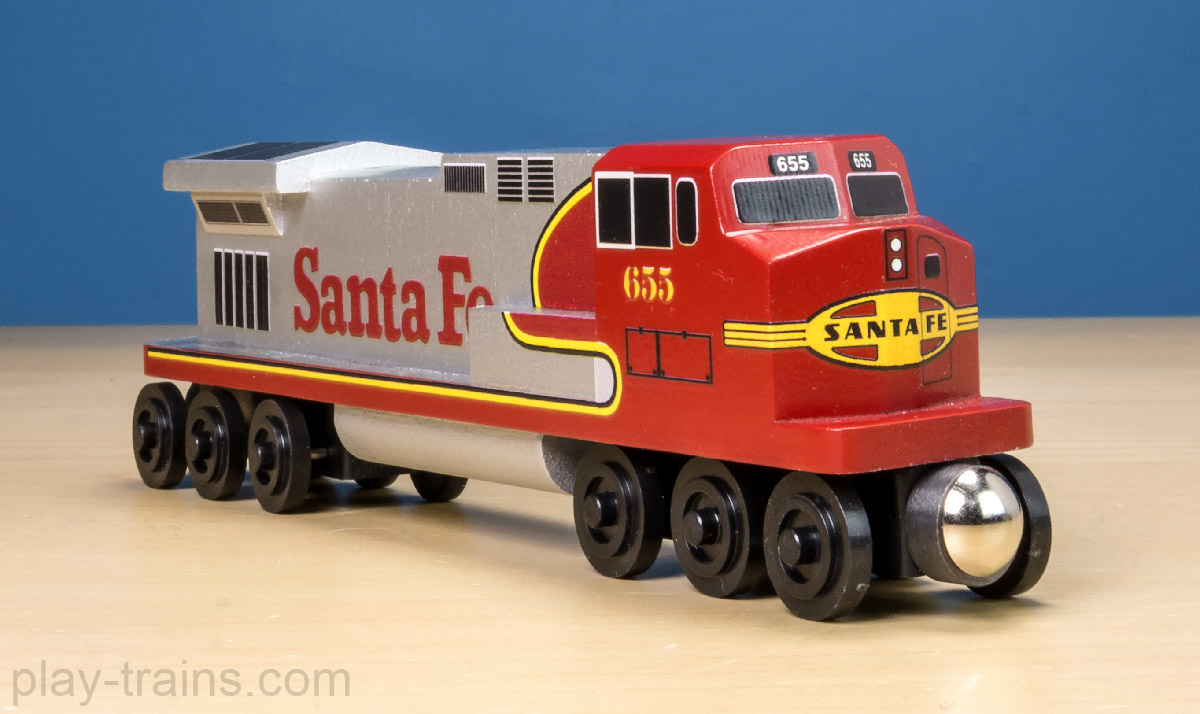 wooden norfolk southern train set