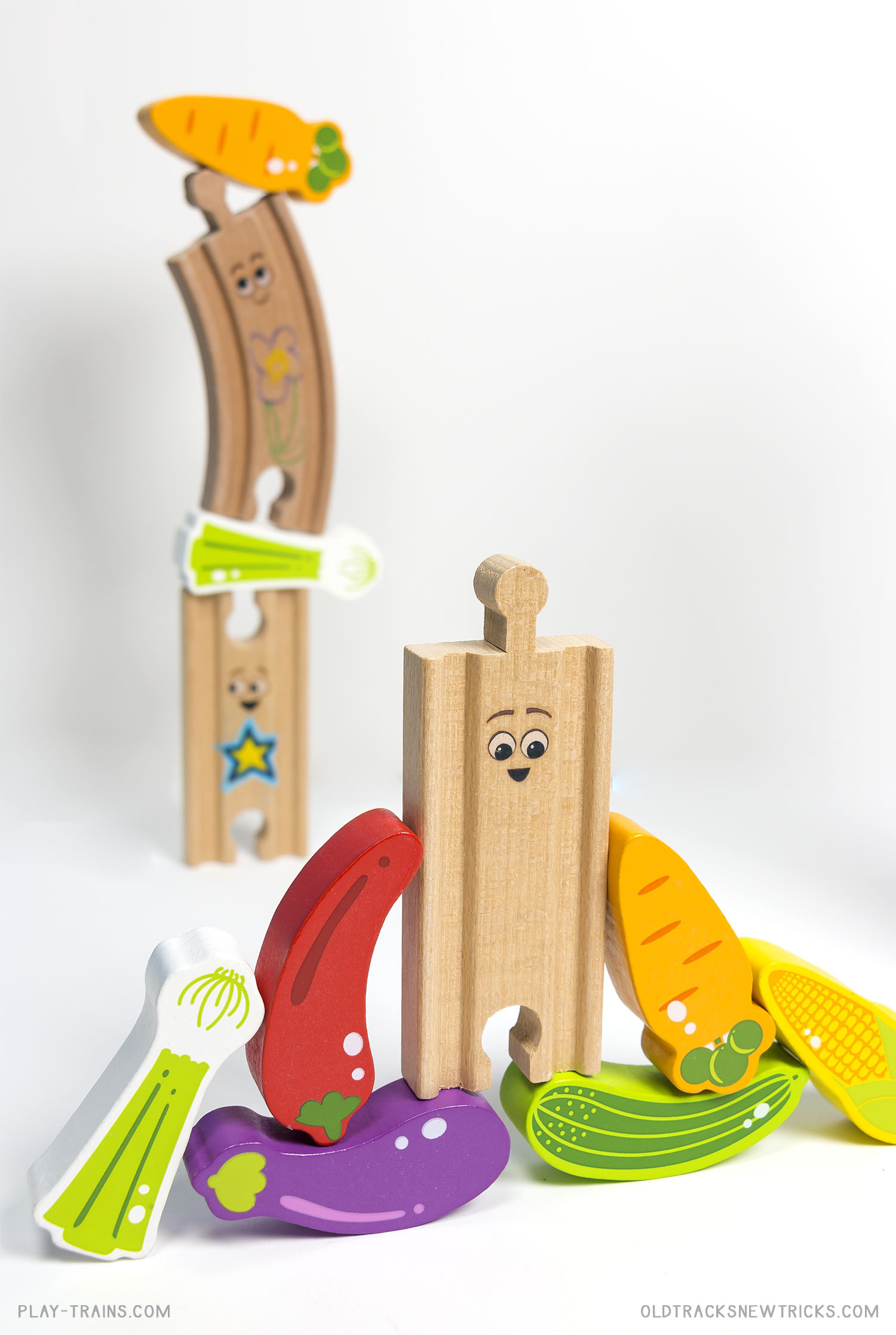 One Simple Wooden Train Activity that Helps Preschoolers Love Veggies