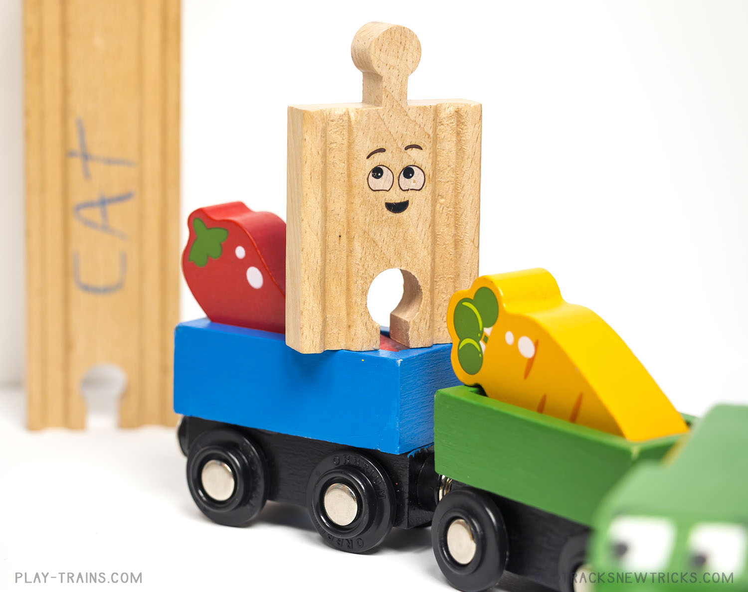 One Simple Wooden Train Activity that Helps Preschoolers Love Veggies